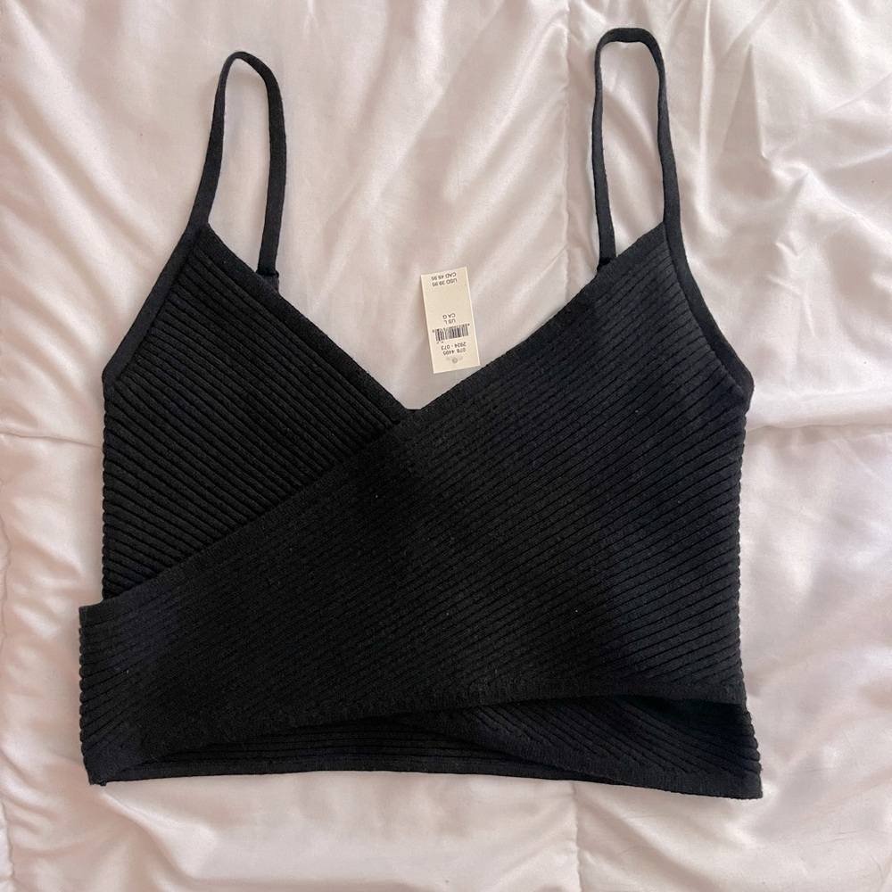 Aerie NWT Cross Front Sweater Tank Top